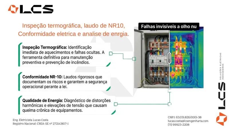 Inspeção termográfica