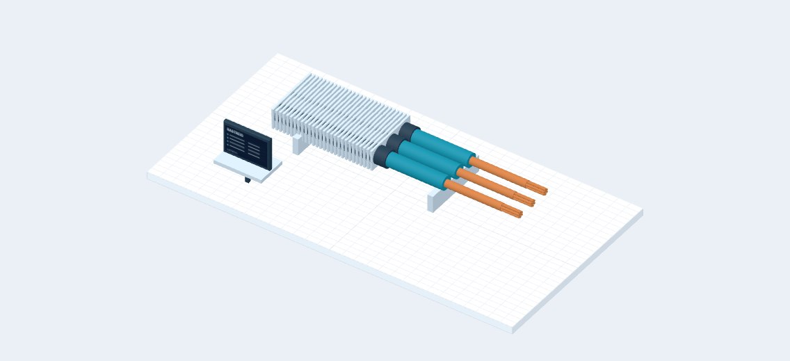 Maquete ilustrativa: Cabos BCS / ESP