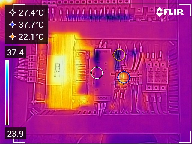Termograma de componentes de comando